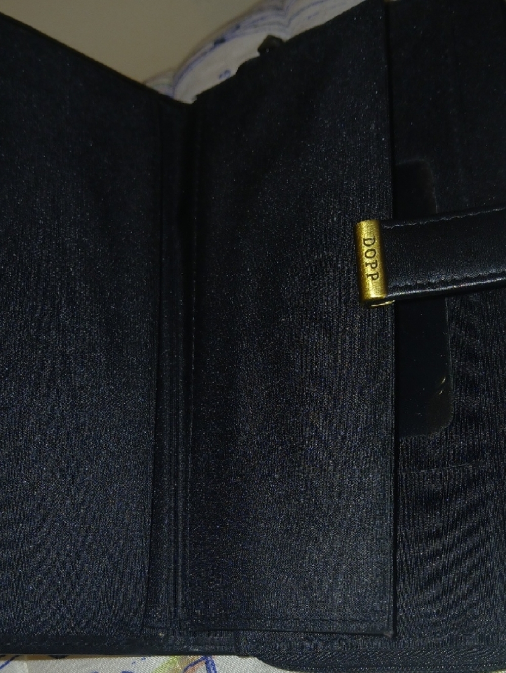 Dopp Black and Gold Travel Wallet - Picture 5 of 7